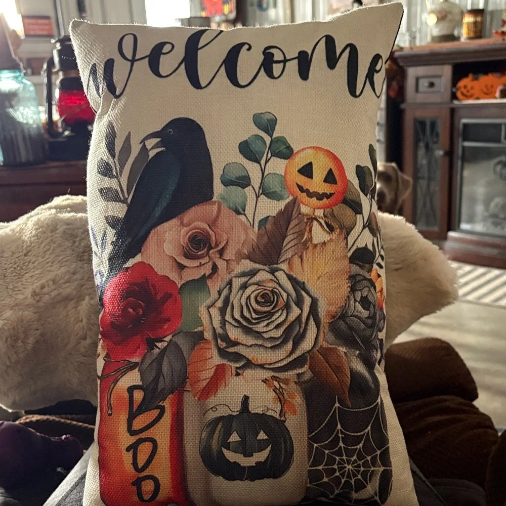 Halloween Themed Decorative Pillow